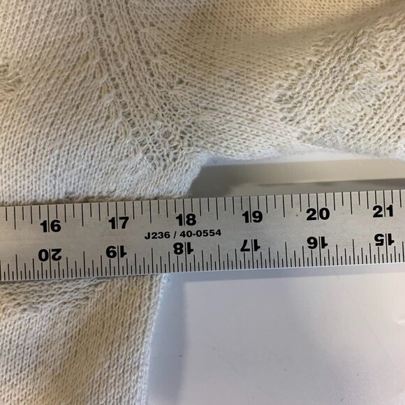 3.1 Phillip Lim Women's Ivory Floral Wool Cashmere Blend Contrast Sweater Size M - Picture 12 of 13